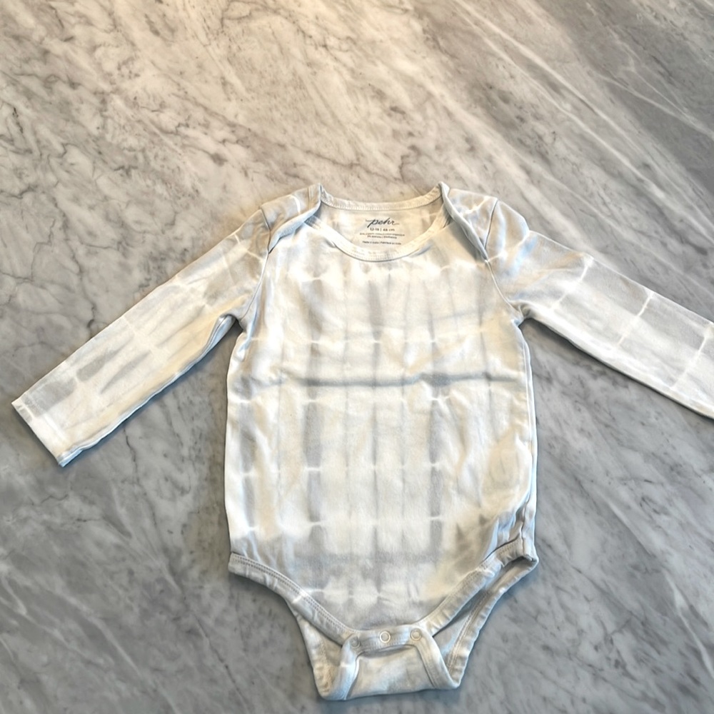 Pehr grey tie dye onsie